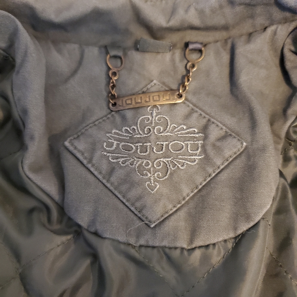 Joujou Olive Green Embroidered Coat - Picture 5 of 8